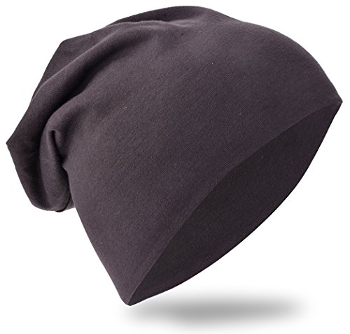 Miobo Kinder Slouch Beanie Mütze,Baumwolle,Unifarbe Sattelbraun-48 von Miobo