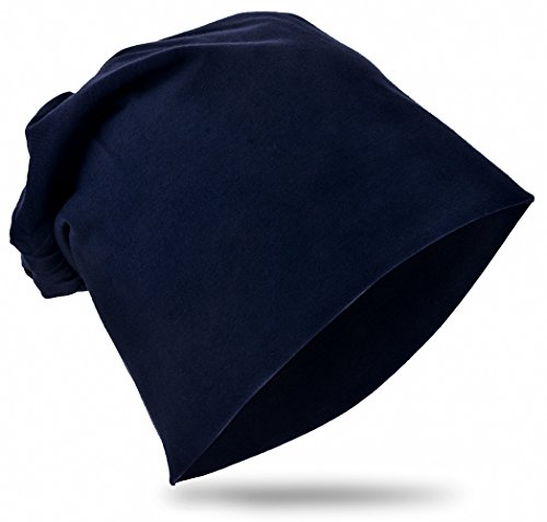 Miobo Kinder Slouch Beanie Mütze,Baumwolle,Unifarbe Schwarzblau-43 Miobo Kinder Slouch Beanie Mütze,Baumwolle,Unifarbe Schwarzblau-43 von Miobo