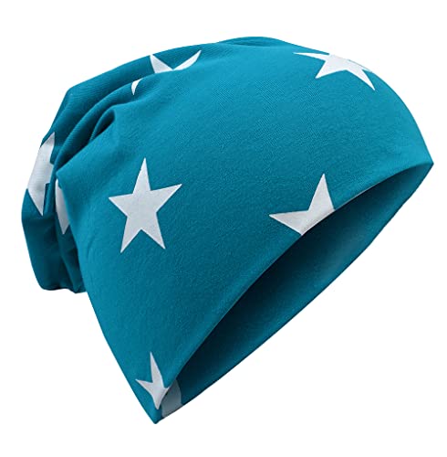 Miobo Jersey Slouch Beanie Long Mütze Unisex Stern Baumwolle Baby Kinder Damen Herren Klein Stern von Miobo