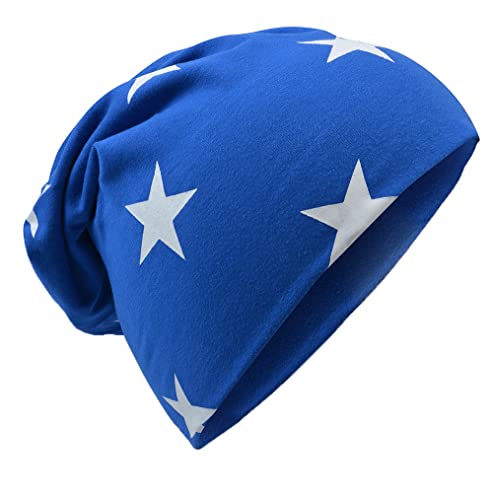 Miobo Jersey Slouch Beanie Long Mütze Unisex Stern Baumwolle Baby Kinder Damen Herren Klein Stern von Miobo