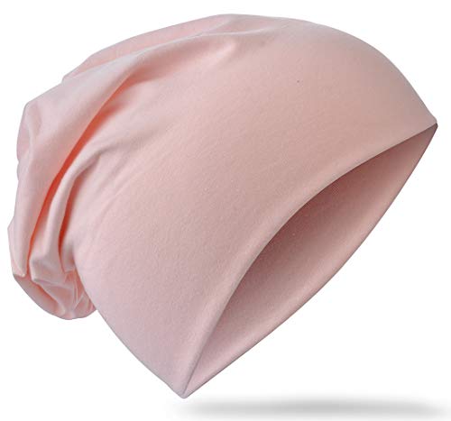 Miobo Kinder Slouch Beanie Mütze,Baumwolle,Unifarbe Lachs-48 von Miobo