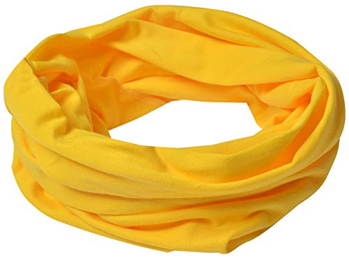 Miobo Kinder Baumwolle Loopschal Schlauchschal Rundschal Halstuch Gelb-S von Miobo