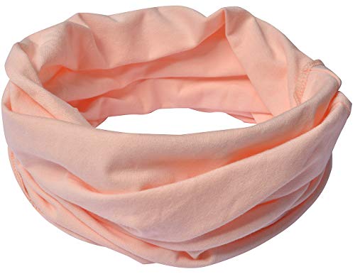 Miobo Kinder Baumwolle Loopschal Schlauchschal Rundschal Halstuch Lachs-L von Miobo