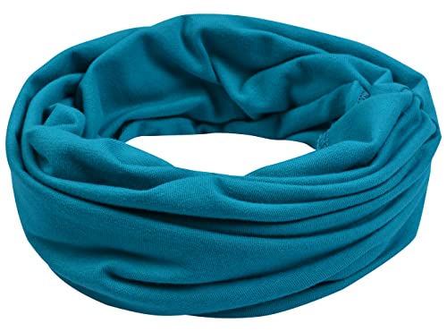 Miobo Kinder Baumwolle Loopschal Schlauchschal Rundschal Halstuch Tuerkis-L von Miobo