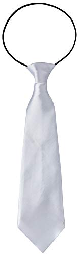 Miobo Krawatte Kinder Jungen mit flexiblem Gummiband , Weiß von Miobo