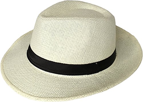 Miobo Panamahut Mountain Stroh Bogarthut Strohhüte Sommerhut Champagner 60 von Miobo