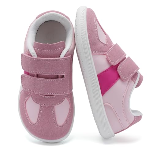 Mioceko Jungen Turnschuhe Kinders Sneanekrs Lauflernschuhe Atmungsaktiv Kleinkinder Lauflernschuhe Mädchen Laufschuhe Leicht Huasschuhe Rosa 26 EU von Mioceko