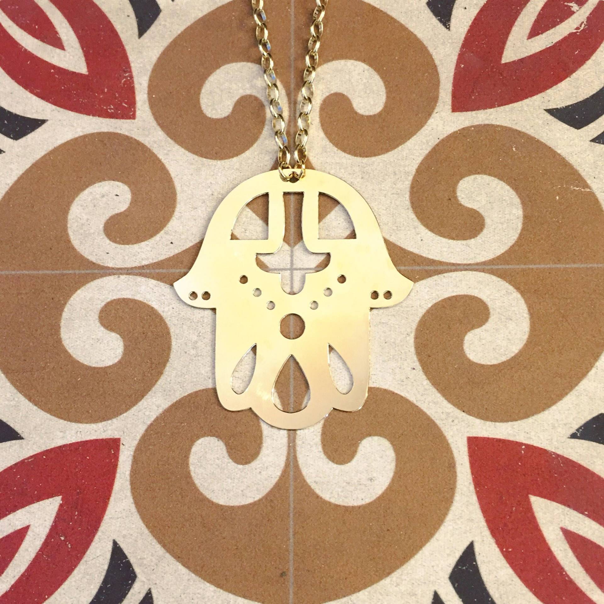 Hamsa Hand Halskette, Anhänger, Schutz, Geschenk Für Sie von MiolaJewelry