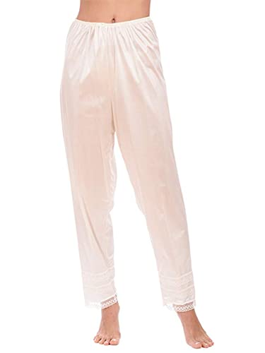 Miolasay Damen-Slipper, Seide, Slip, Satin, Culotte, Pumphose, lässig, locker, elastischer Bund, Loungehose, Pantliner, A-Champagner, M Miolasay Damen-Slipper, Seide, Slip, Satin, Culotte, Pumphose, lässig, locker, elastischer Bund, Loungehose, Pantliner, A-Champagner, M von Miolasay