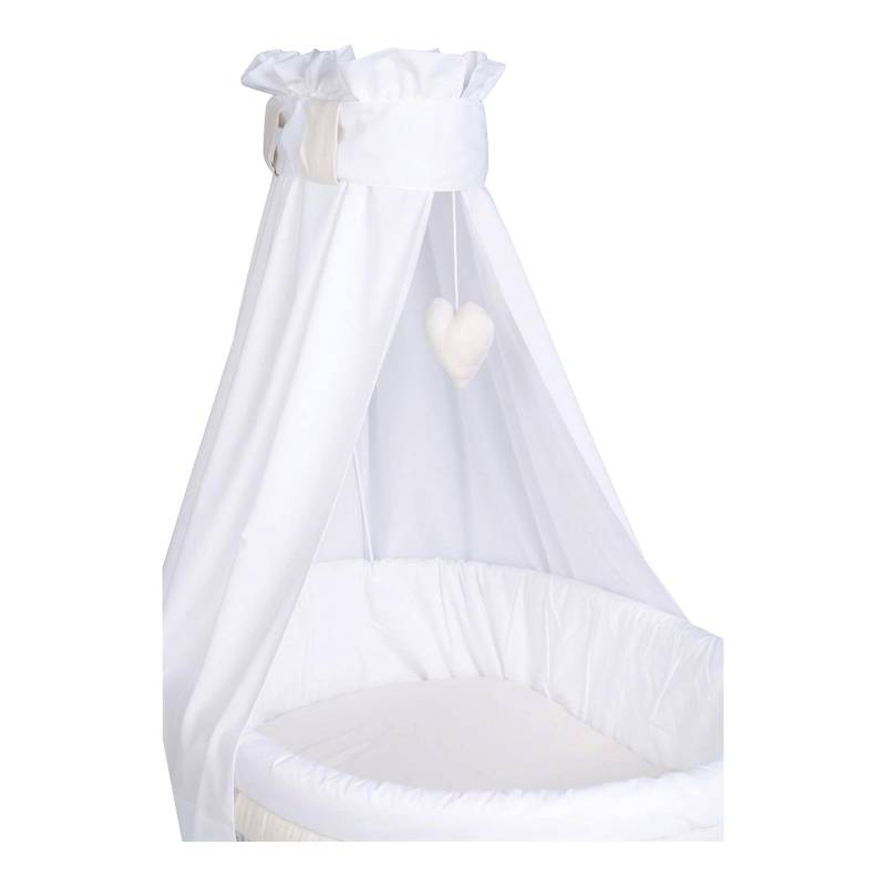 Mionido Textiles Set für Stubenwagen Uni Herz von Mionido