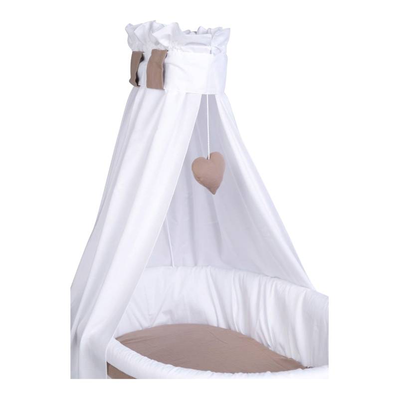 Mionido Textiles Set für Stubenwagen Uni Herz von Mionido