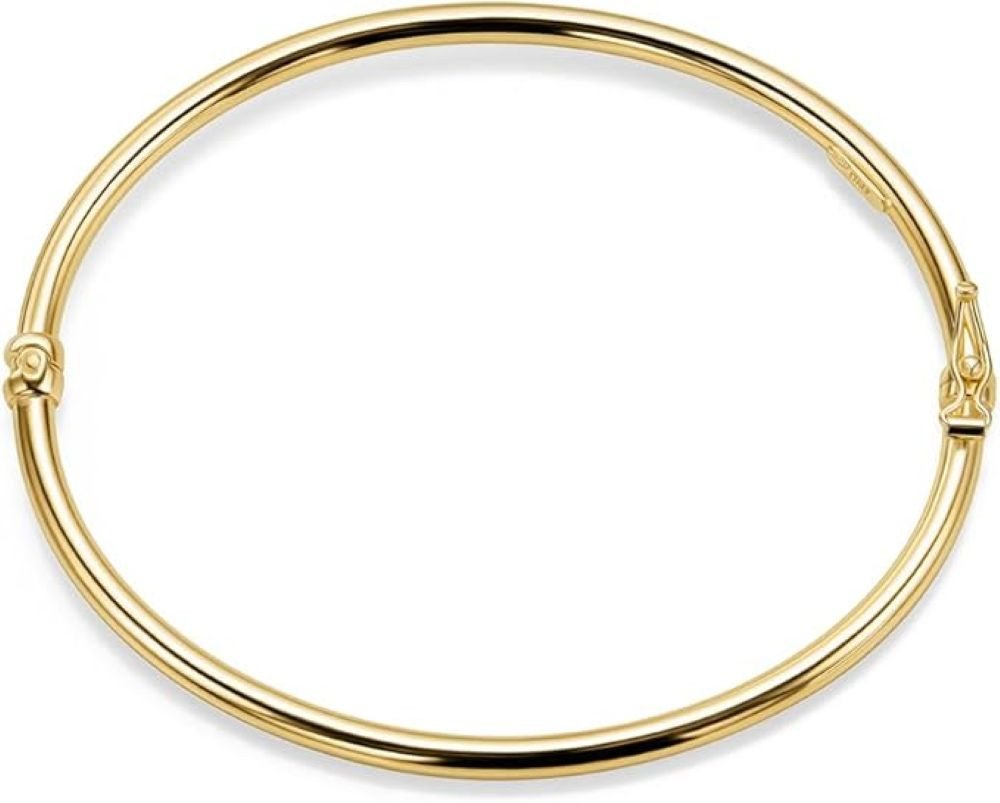 Miore Armreif MAR002SB in 925 Sterling Silber vergoldet 18Kt Gelbgold, handgefertigt in Italien für Damen von Miore