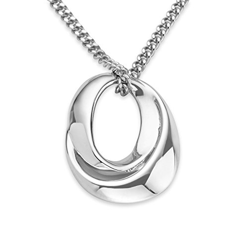 Miore Damen-Anhänger 925 Sterling Silber Halskette mit Anhänger 45 cm 925 Silber rhodiniert von MIORE