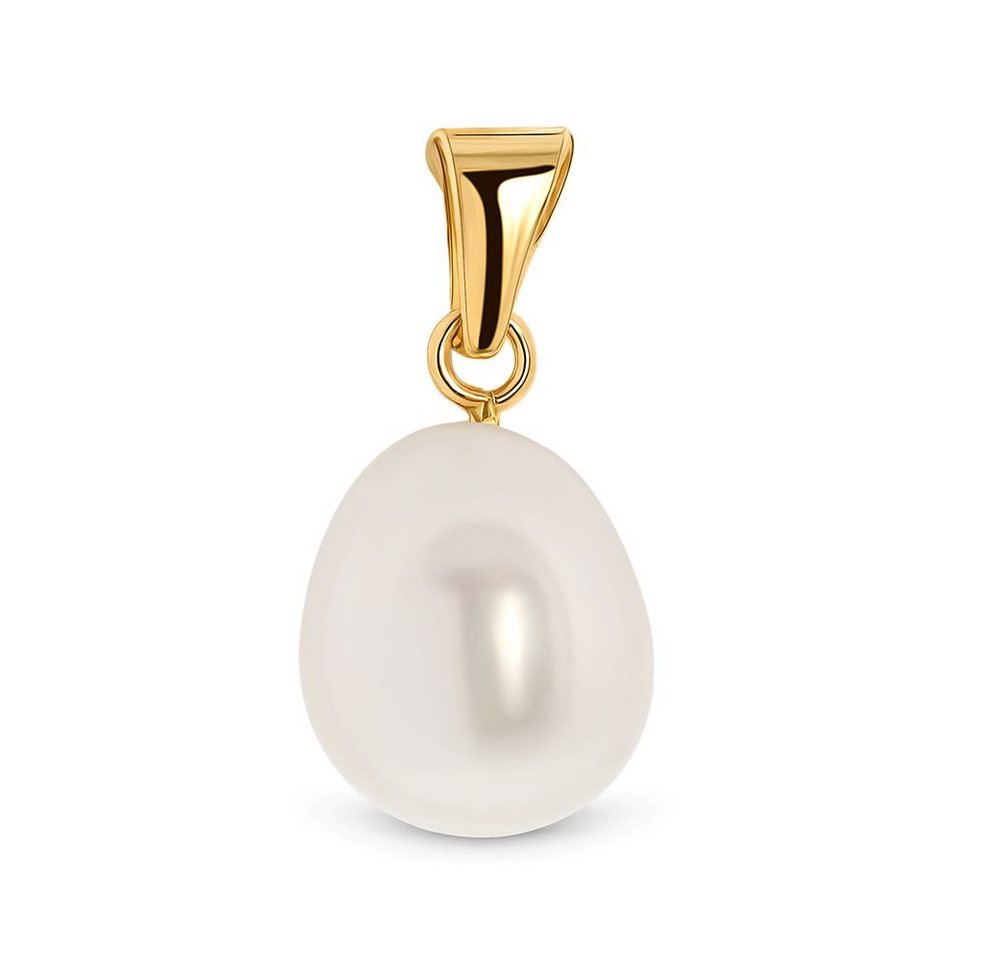 Miore Perlenanhänger MA4051P aus 14 Karat (585) Gelbgold (inklusive Schmuckschatulle), mit Anhänger Süßwasserperle für Damen von Miore