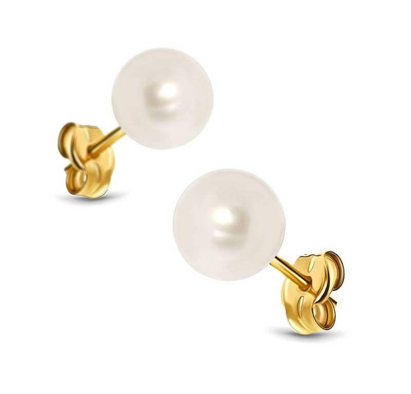 Miore Perlenohrringe MA4002E Ohrstecker 14 Karat (585) Gold (inkusive Schmuckbox), für Damen aus Gelbgold von Miore