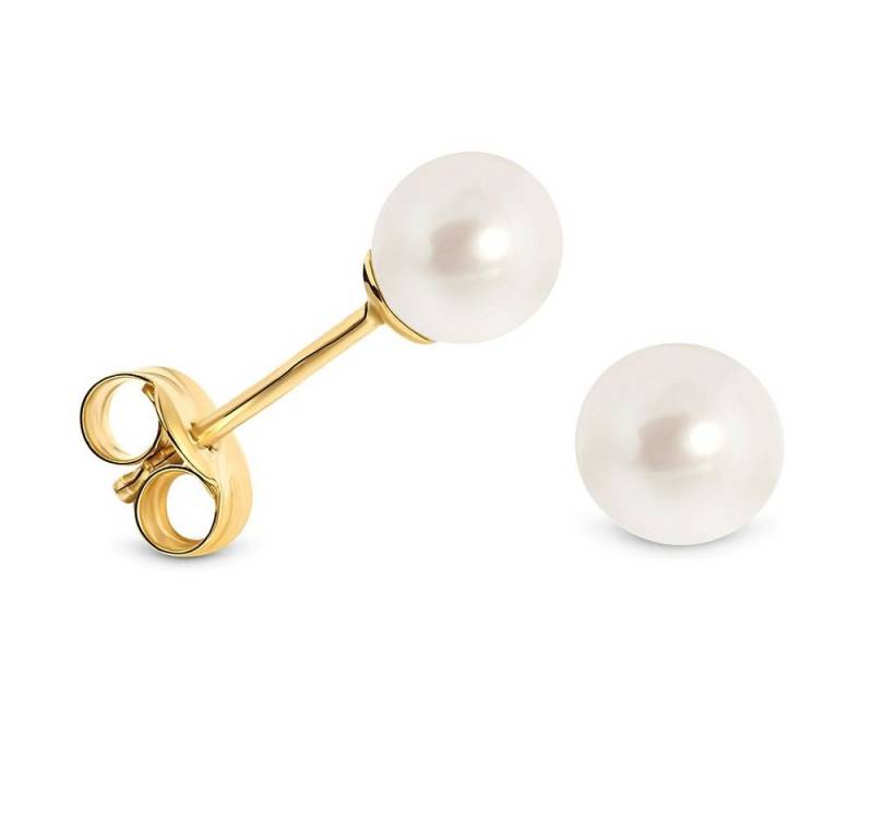 Miore Perlenohrringe MA9108E Ohrstecker 9 Karat (375) Gold (inklusive Schmuckbox), in Gelbgold für Damen von Miore