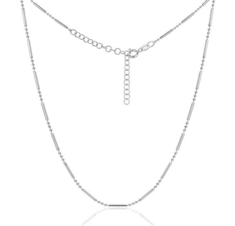 Miore Silberkette SIL001N - Halskette handgefertigt in Italien - 925 Sterling Silber, Länge 47 cm bei 1,1 mm von Miore