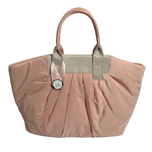 JKCologne XL Portique Rosa | Federleicht. Wasserabweisend. Nachhaltig. Nylon und Veganleder | Schultergriff + Trageriemen | 4 Innenfächer | Rosa Innenfutter | Mit Dustbag von Miosan