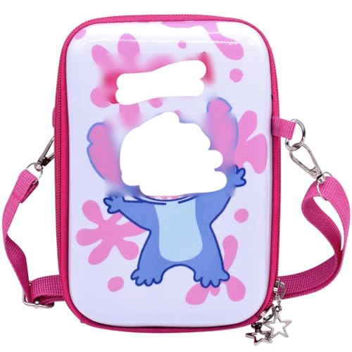 Miotlsy Schultertasche, Handtasche Kinder Mädchen, Umhängetasche Unisex Kinder Taschen, Schulrucksack mit verstellbarem Gurt für Kinder Mädchen 12X19X4cm von Miotlsy