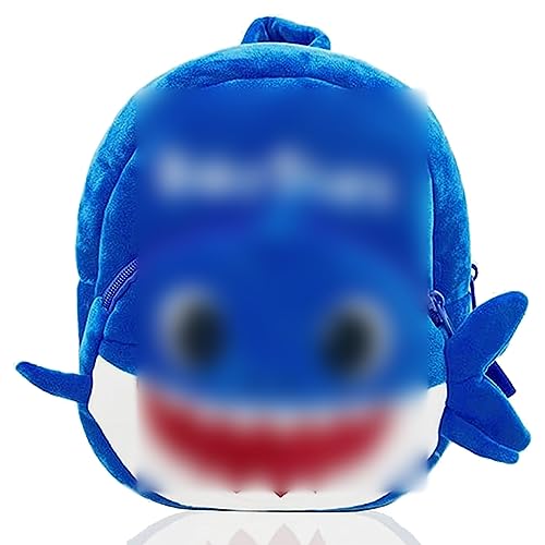 Shark Kinderrucksack,Kindergartenrucksack Mädchen, Niedlich Kinderrucksack,Kindergartentasche Sanft Plüsch Rucksack für Shark Rucksack für Kleinkinder, Jungen, Mädchen (Blau) von Miotlsy