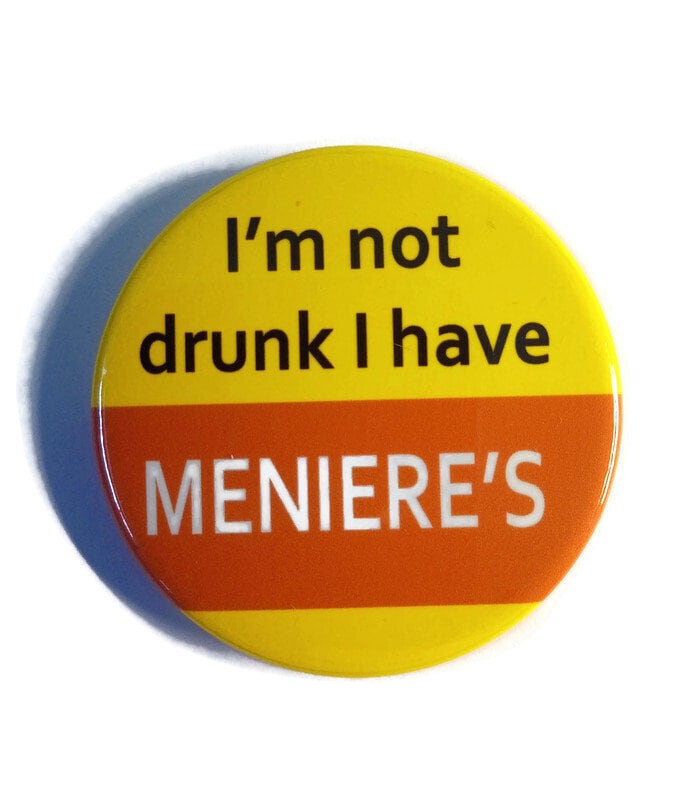 Menieres Pin Abzeichen Ich Bin Nicht Betrunken Habe Menieres Anstecknadel Schwindel von MiowandMolly