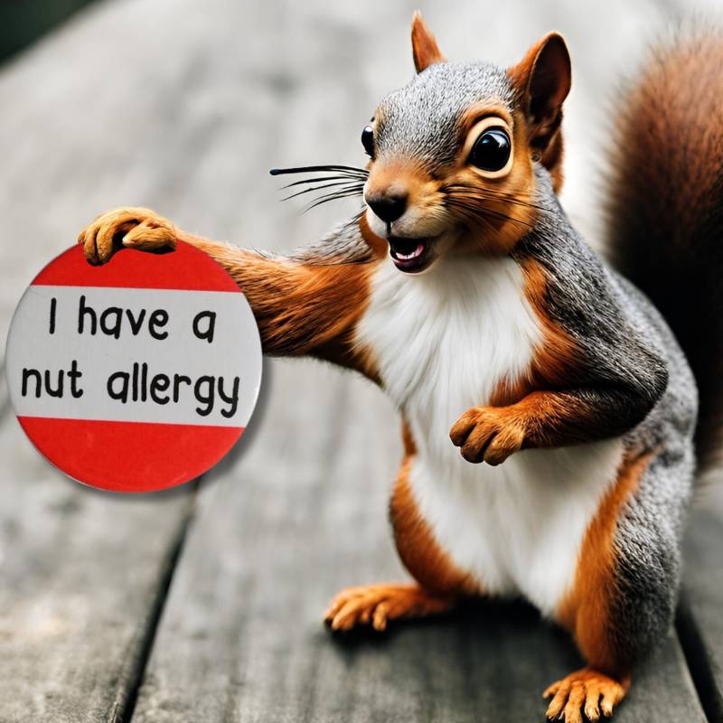 Nussallergie-Aufklärungsabzeichen 45 Mm Pin-Back-Button von MiowandMolly