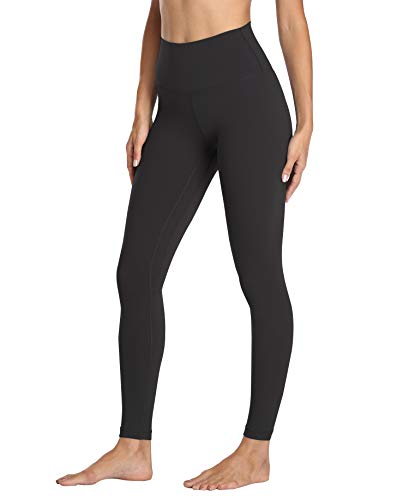 Mipaws Damen High Rise Leggings volle Länge Yogahose mit Bauchkontrolle Nahtloser Bund - Grau - X-Groß von Mipaws