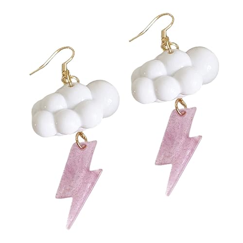 Mipcase Wolkenohrringe Für Frauen Acryl Baumelnde Tropfenohrringe Westernschmuck Accessoires Moderner Damenohrringe Aus Acryl Schickes Design Für Alltag Und Party von Mipcase