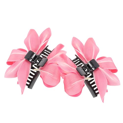 Mipcase 2 STÜCK Teiliges Hawaiiblumen Haarclip für Damen Lebendige Tropische Haarklammern mit Realistischer Blütenoptik Geeignet für Dickes Haar Modischer Haarschmuck für Strand und von Mipcase
