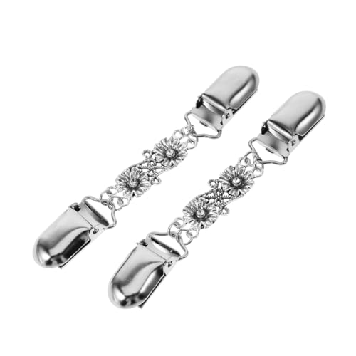 Mipcase 2 Stück Damen Broschen Teilig Strass Kleid Clip Schal und Pullover Clips aus Langlebiger Zinklegierung Vielseitig für Kleid Shirt Shawl für Festliche Anlässe Wie Ball und Bankett von Mipcase