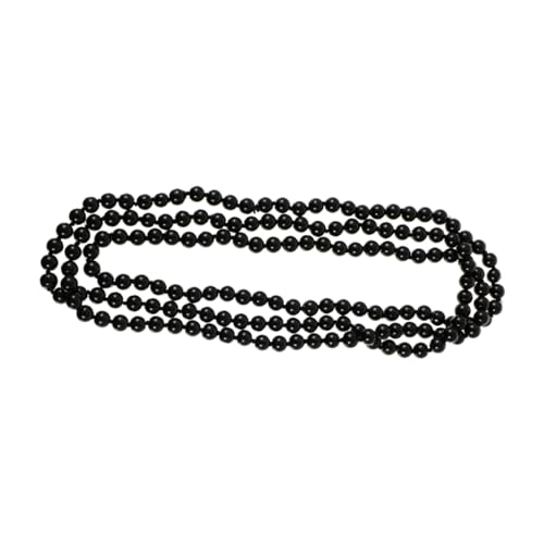 Mipcase 2 Stück Lange Schwarze Perlenkette Teiliges Langlebige Simulierte Perlen Vielseitige Strickketten für Damen Eleganter Schmuck für Alltag Party Date von Mipcase