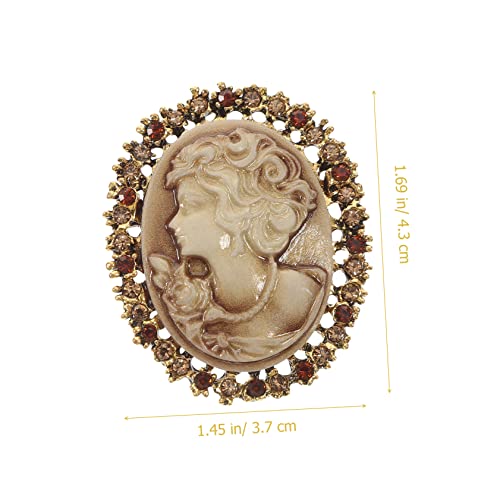 Mipcase 2 Stück Vintage Strass Broschen Kleine Anstecknadeln mit Damen Blumenmotiv Kleidung Schmuck für Blazer Mäntel Pullover Vielseitig Tragbar bei Festen und Alltag von Mipcase