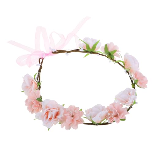 Mipcase 20 Stück Handgefertigter Blumenkranz Haarreif Zartem Leichter Haarschmuck für Hochzeit Strand und Fest Vielseitiges Damen Stirnband für Braut Party und Urlaub von Mipcase