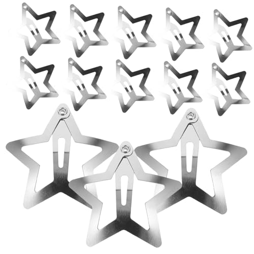 Mipcase 20stücke Fünf-zack-star Haarclips Für Frauen Aus Robustem Metall Süße Und Stilvolle Haarklammern Für Kurze Haare Haarschmuck- Für Mädchen Und Besondere Anlässe von Mipcase