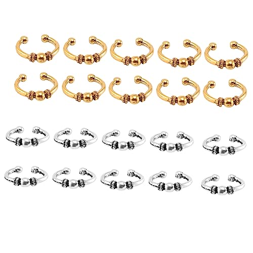 Mipcase 20stücke Zopfclip Diy Haar Zopf Ring Clips Haarnadeln Zopfhaarkleid Zopfhaarschmuck Haaraccessoires Für Damen von Mipcase
