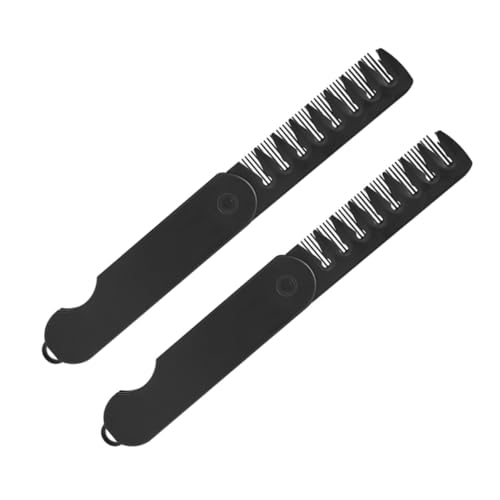 Mipcase 2Stücke Faltbare Haarkämme mit Zähnen für Männer und Tragbares Styling Werkzeug für Haartypen für Reisen und Täglichen Gebrauch Kompakter von Mipcase