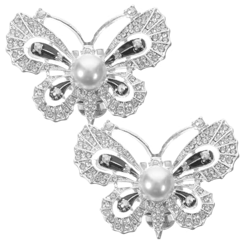Mipcase 2Stücke Schuhclips für Frauen Abnehmbar Elegant Glitzernde Dekoration für Partyschuhe Korrosionsbeständig von Mipcase
