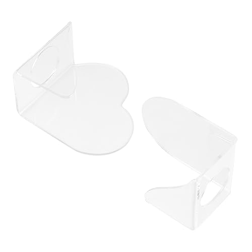 Mipcase 2Stücke Transparente Make Up Mischpaletten für Foundation Lidschatten und Cremes Langlebiges Leichtes Design für Unterwegs für Kosmetiktaschen und von Mipcase