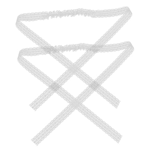 Mipcase 2stücke Haarbänder Mit Spitzenband Elastische Haargummis Für Mädchen Und Frauen Dehnbare Haargummis Für Verschiedene Frisuren Haar-accessoires Für Alltag Und Anlässe von Mipcase