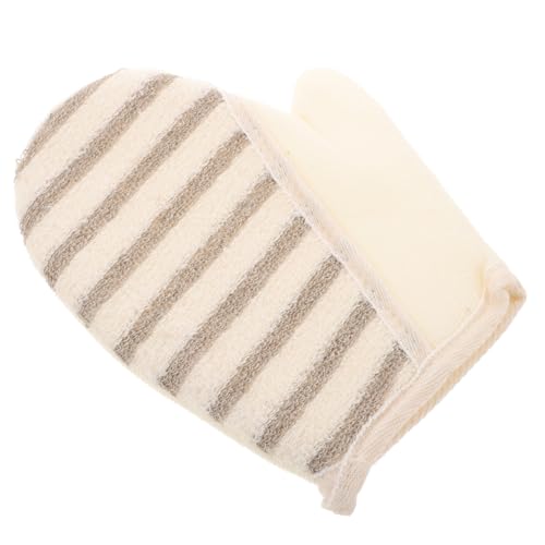 Mipcase 2stücke Leinen Peeling Handschuhe Für Dusche Exfolierende Körperhandschuhe Zur Tiefen Reinigung Und Sanften Hautpflege Für Männer Und Frauen von Mipcase
