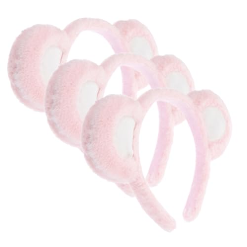 Mipcase 3stücke Damen Stirnbänder Cartoon Bär Haarbands Cosplay Party Kopfschmuck Gesichtwasch Stirnbänder Für Mädchen Frauen von Mipcase
