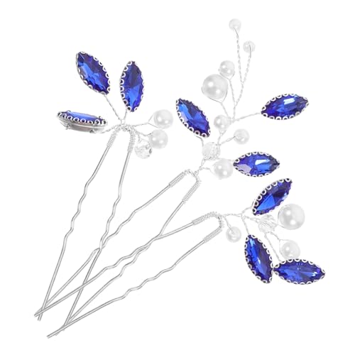 Mipcase 3stücke Rhinestone Haarnadeln Haarschmuck Für Damen Glitzernde Brauthaarnadeln Elegantes Haarschmuck Für Hochzeiten Partys Und Alltag von Mipcase