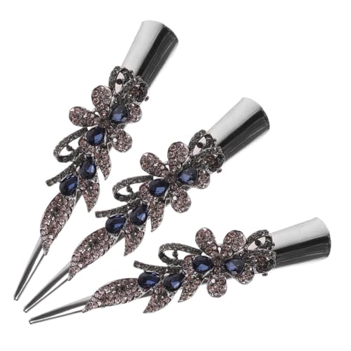 Mipcase 3stücke Teiliges Set Vintage Haarklammern Mit Kristallverzierung Retro Metall Haarspangen Für Eleganten Look Haaraccessoires Für Damen Und Kurzes Haarstyling von Mipcase