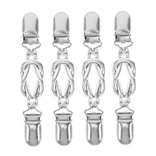 Mipcase 4 Stück Teiliges Pullover Clips aus Zinklegierung Dekorative Vintage Broschen für Damen Strickjacken Hochwertige Handwerkskunst Langlebige und Schal und Cardigan Clips von Mipcase