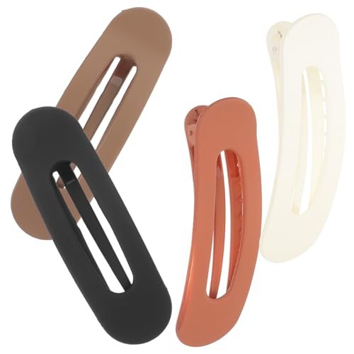Mipcase 4Stücke Haarspangen für Dickes Haar Flache Clips und Rutschfeste Alligator Haarspangen Stilvolle Haaraccessoires für Damen von Mipcase