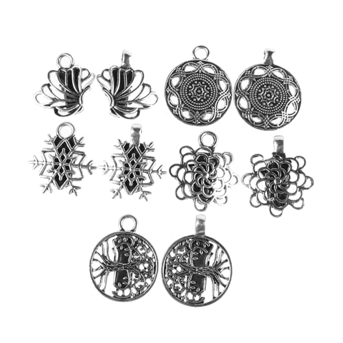 Mipcase 5 Stück Teiliges Damen Shawl Clip aus Robustem Zinklegierung mit Elegantem Hohlem Blumen Design Vielseitiger Verschluss für Cardigans Schals Umhänge und Hemdkragen Leicht und von Mipcase