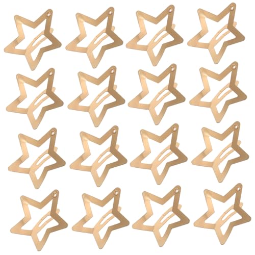 Mipcase 50stücke Stern-haarspangen Für Frauen Metall-snap-haar-accessoire Rutschfest Niedliche Haarspange Stern-haarnadeln Für Partys Metall-haarspange von Mipcase