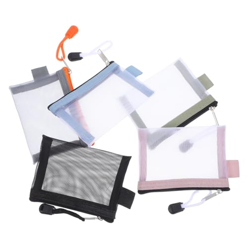 Mipcase 5stücke Mini-netzbeutel Mit Reißverschluss Kosmetiktasche Kleine Make-up-Taschen Für Frauen Zum Organisieren Von Make-up Und Hautpflegeprodukten Reisefreundlich Tragbar Für von Mipcase