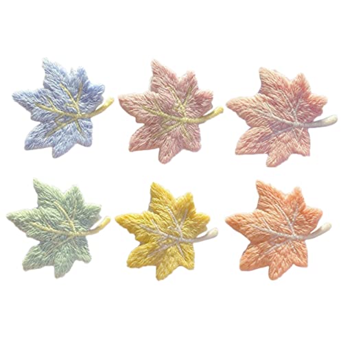 Mipcase 6 Stück Teiliges Haarnadeln mit Ahornblatt Design Haarschmuck Accessoires für Mädchen Haarspangen für Herbst und Erntedankfest Geeignet für Alltag und von Mipcase