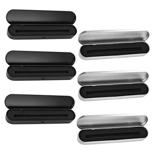 Mipcase 6Stücke Teiliges Metall Stiftgehäuse Stiftspeicherboxen Robustem Material für Stifte Marker und Schreibwaren und Innenfutter Kompakt Mipcase 6Stücke Teiliges Metall Stiftgehäuse Stiftspeicherboxen Robustem Material für Stifte Marker und Schreibwaren und Innenfutter Kompakt von Mipcase